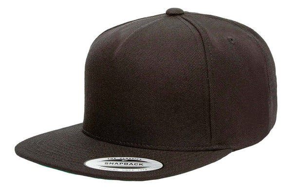 Gorra Snapback Plana 5089M 5 Paneles Black