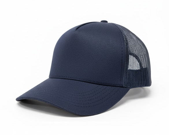 Gorra Trucker Nalcop 5p Azul Oscura con Correa Plastica Diente Entero