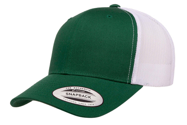 Gorra Flexfit Trucker Snapback 6606T Evergreen / White