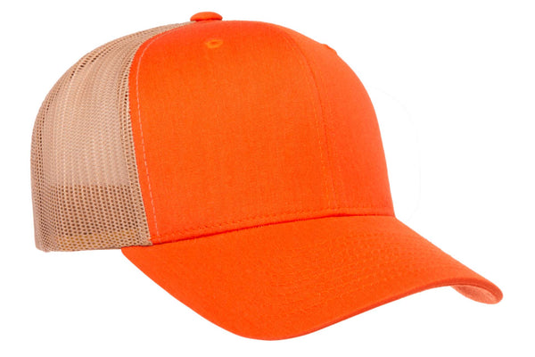 Gorra Flexfit Trucker Snapback 6606T Rust Orange / Khaki