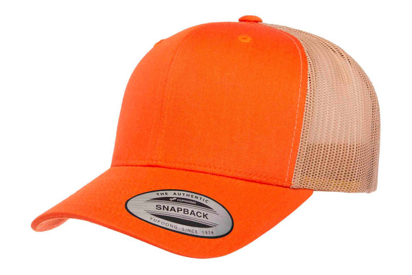 Gorra Trucker Snapback 6606T Rust Orange / Khaki