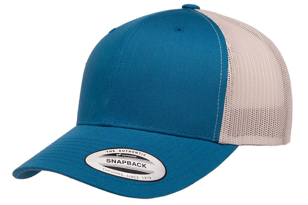 Gorra Flexfit Trucker Snapback 6606T Steel Blue / Silver