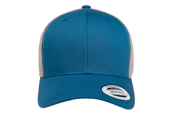 Gorra Flexfit Trucker Snapback 6606T Steel Blue / Silver