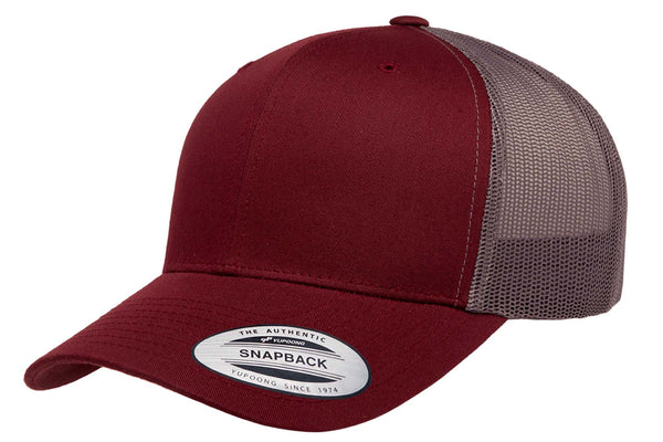 Gorra Trucker Snapback 6606T Maroon / Grey