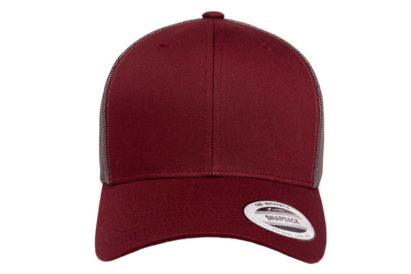 Gorra Flexfit Trucker Snapback 6606T Maroon / Grey