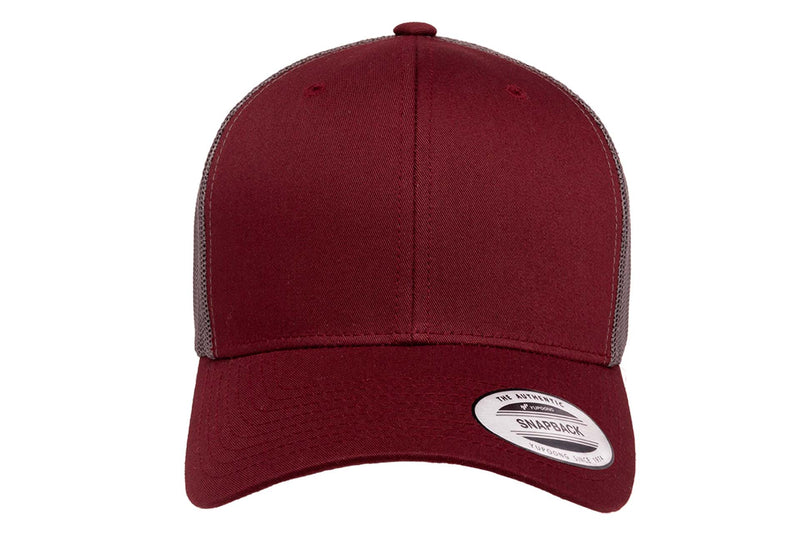 Gorra Trucker Snapback 6606T Maroon / Grey