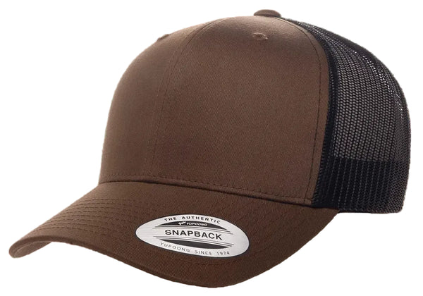 Gorra Flexfit Trucker Snapback 6606T Coyote Brown / Black