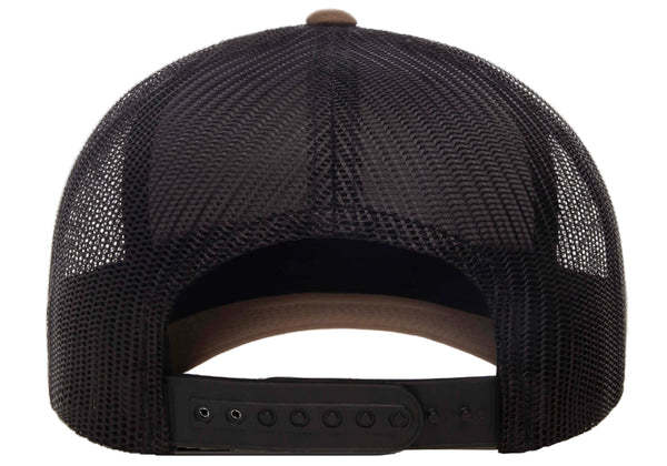 Gorra Flexfit Trucker Snapback 6606T Coyote Brown / Black