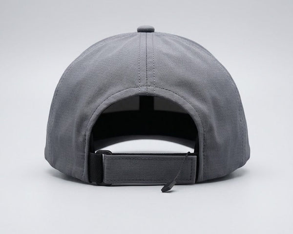 Gorra Microperforada 6p Gris Oscuro