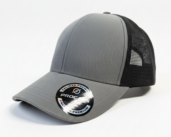 PROCAP CHARCOAL BLACK TRUCKER 6P