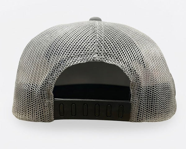 Gorra Nalcop 5p Negra Trucker Gris Diente Entero