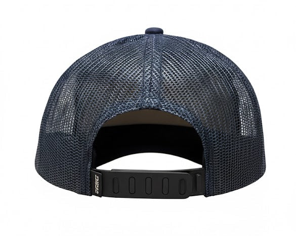 Gorra Trucker Nalcop 5p Azul Oscura con Correa Plastica Diente Entero