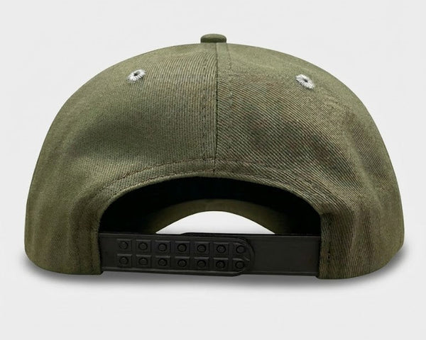 Gorra Nalcop Completa 5p Verde Militar Correa Plastica