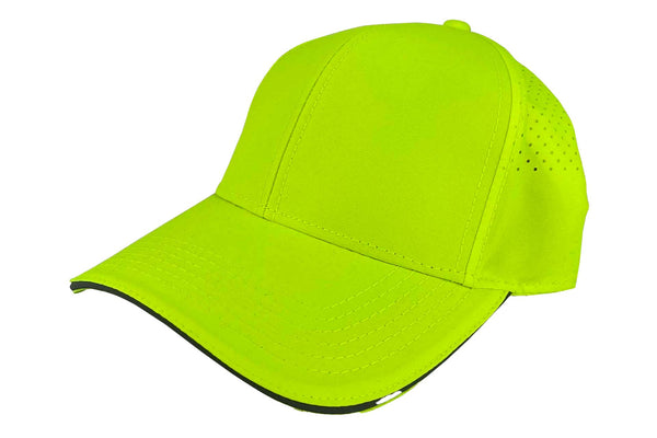 Gorra Ajustable 100 Amarillo Neón / Visera Reflectiva