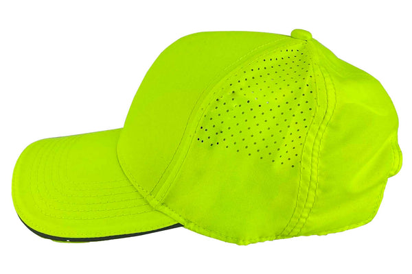 Gorra Ajustable 100 Amarillo Neón / Visera Reflectiva