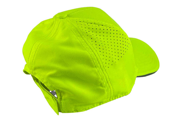 Gorra Ajustable 100 Amarillo Neón / Visera Reflectiva