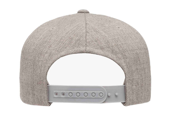 Gorra Flexfit Snapback Plana 5089M 5 Paneles Heather Grey