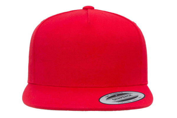 Gorra Flexfit Snapback Plana 5089M 5 Paneles Red