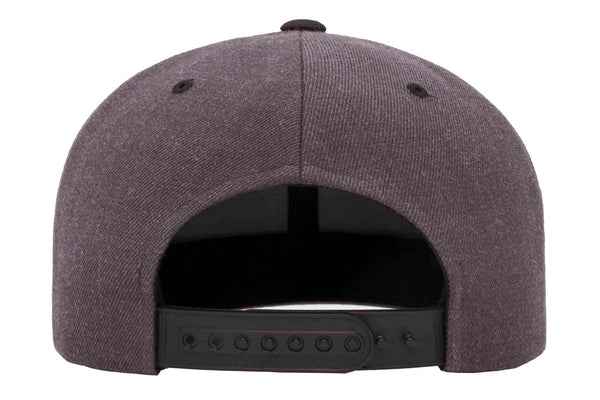 Gorra Flexfit Snapback Plana 6089MT 6 Paneles Dark Heather / Black