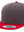 Gorra Snapback Plana 6089MT 6 Paneles Dark Heather / Red