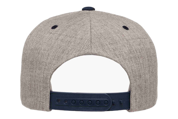 Gorra Flexfit Snapback Plana 6089MT 6 Paneles Heather / Navy