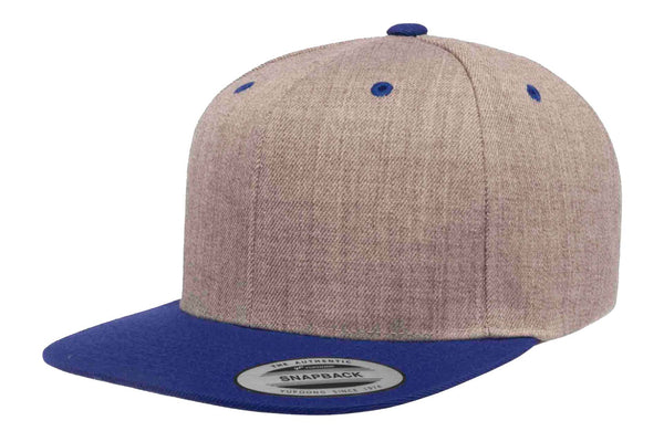 Gorra Flexfit Snapback Plana 6089MT 6 Paneles Heather / Royal