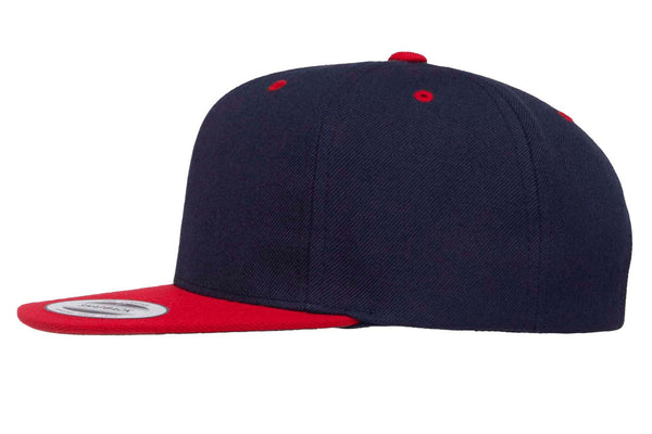 Gorra Flexfit Snapback Plana 6089MT 6 Paneles Navy / Red