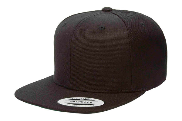 Gorra Flexfit Snapback Plana 6089M 6 Paneles Black