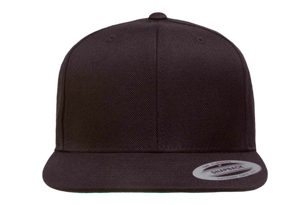 Gorra Flexfit Snapback Plana 6089M 6 Paneles Black