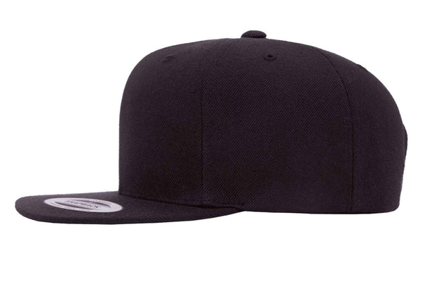 Gorra Snapback Plana 6089M 6 Paneles Black