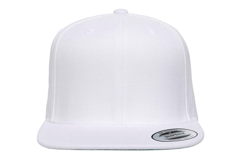 Gorra Snapback Plana 6089M 6 Paneles White