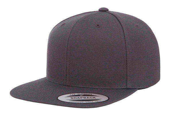 Gorra Flexfit Snapback Plana 6089M 6 Paneles Dark Grey