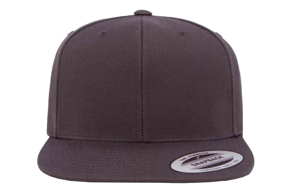 Gorra Snapback Plana 6089M 6 Paneles Dark Grey