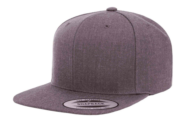 Gorra Flexfit Snapback Plana 6089M 6 Paneles Dark Heather Grey