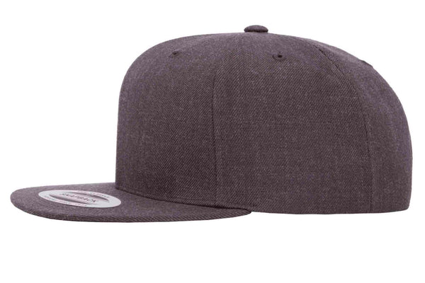 Gorra Flexfit Snapback Plana 6089M 6 Paneles Dark Heather Grey