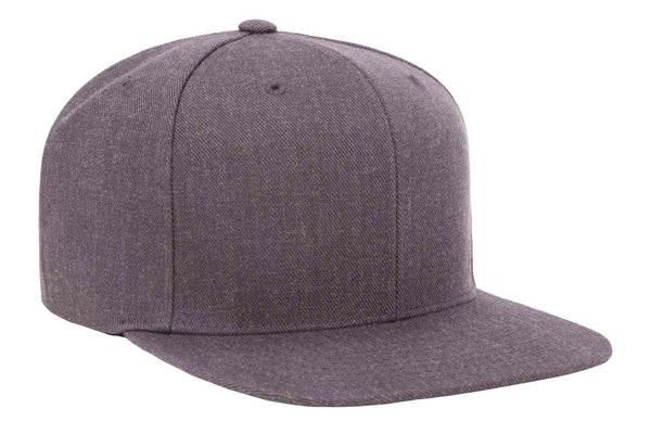 Gorra Snapback Plana 6089M 6 Paneles Dark Heather Grey