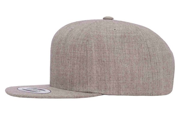 Gorra Flexfit  Snapback Plana 6089M 6 Paneles Heather Grey