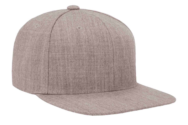 Gorra Snapback Plana 6089M 6 Paneles Heather Grey