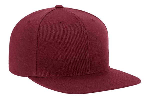 Gorra Flexfit Snapback Plana 6089M 6 Paneles Maroon