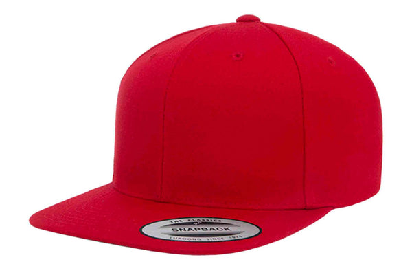 Gorra Snapback Plana 6089M 6 Paneles Red