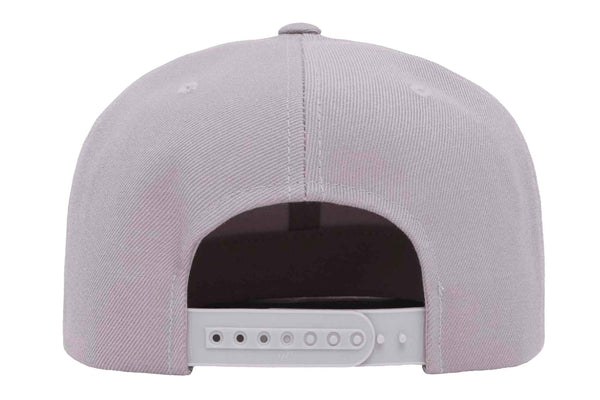 Gorra Flexfit Snapback Plana 6089M 6 Paneles Silver