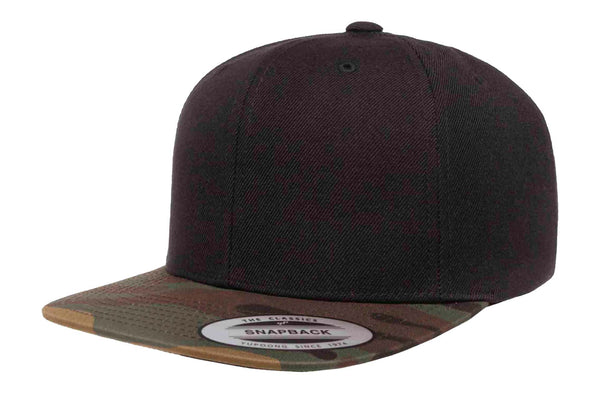 Gorra Snapback Plana 6089TC Black / Visera Camo