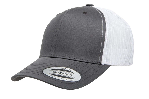 Gorra Flexfit Trucker Snapback 6606T Charcoal / White