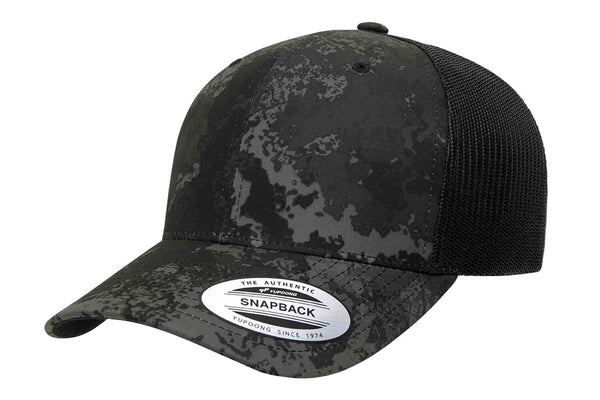 Gorra Trucker Snapback Camo 6606VC Poseidon Black