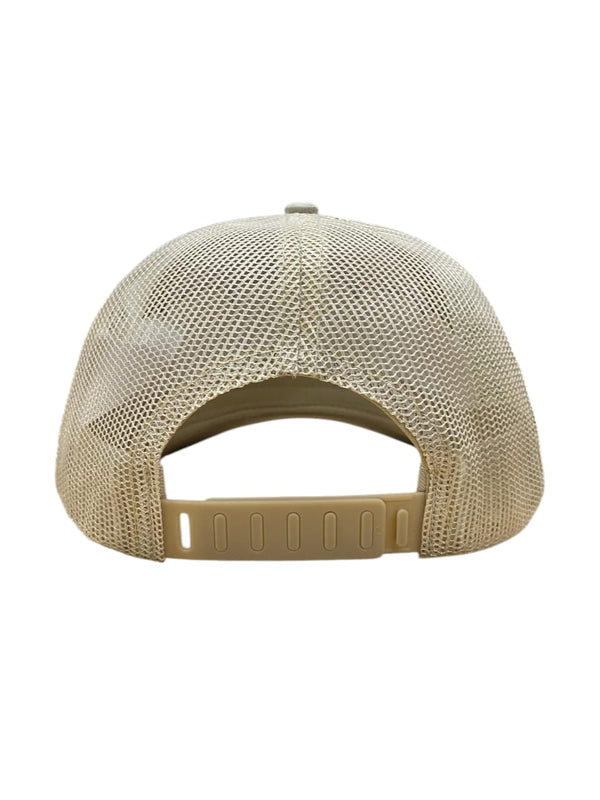 Gorra Trucker Nalcop 5p Beige con Correa Plastica Diente Entero